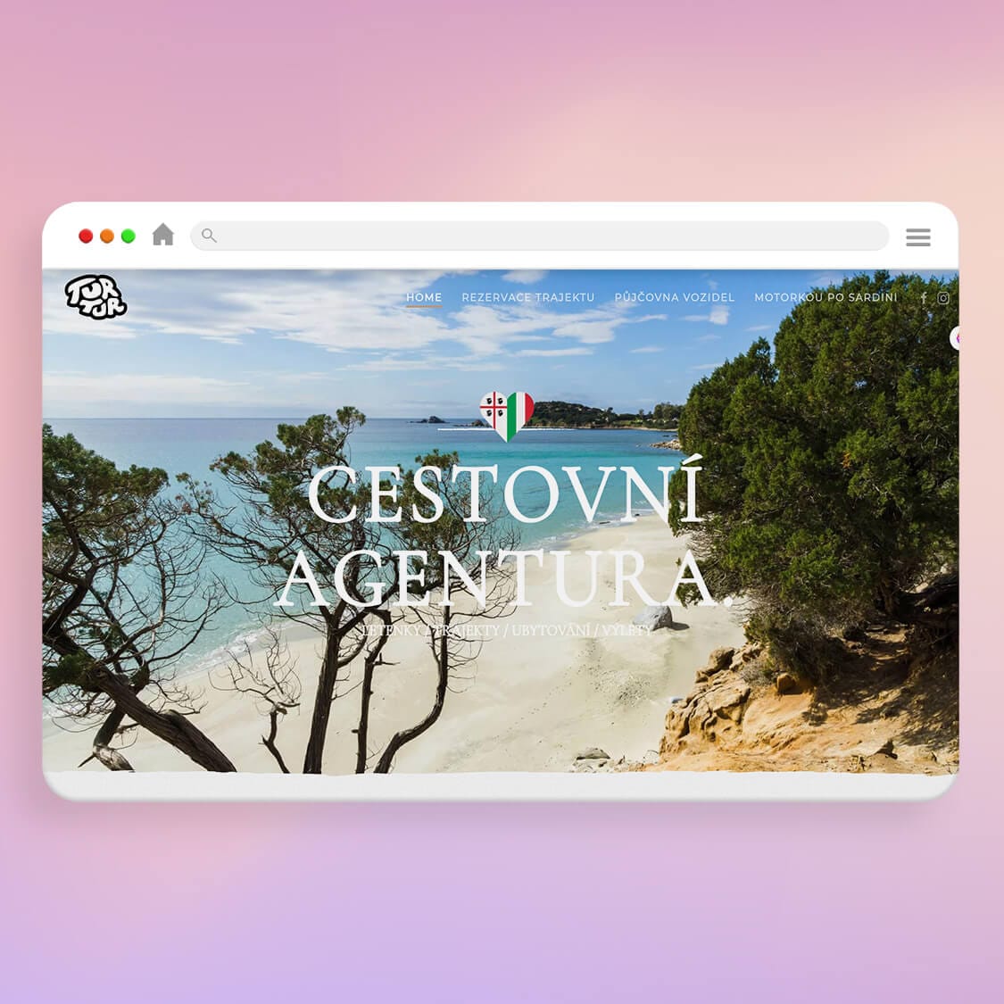 Turtur.cz website designed by MalbarDesign