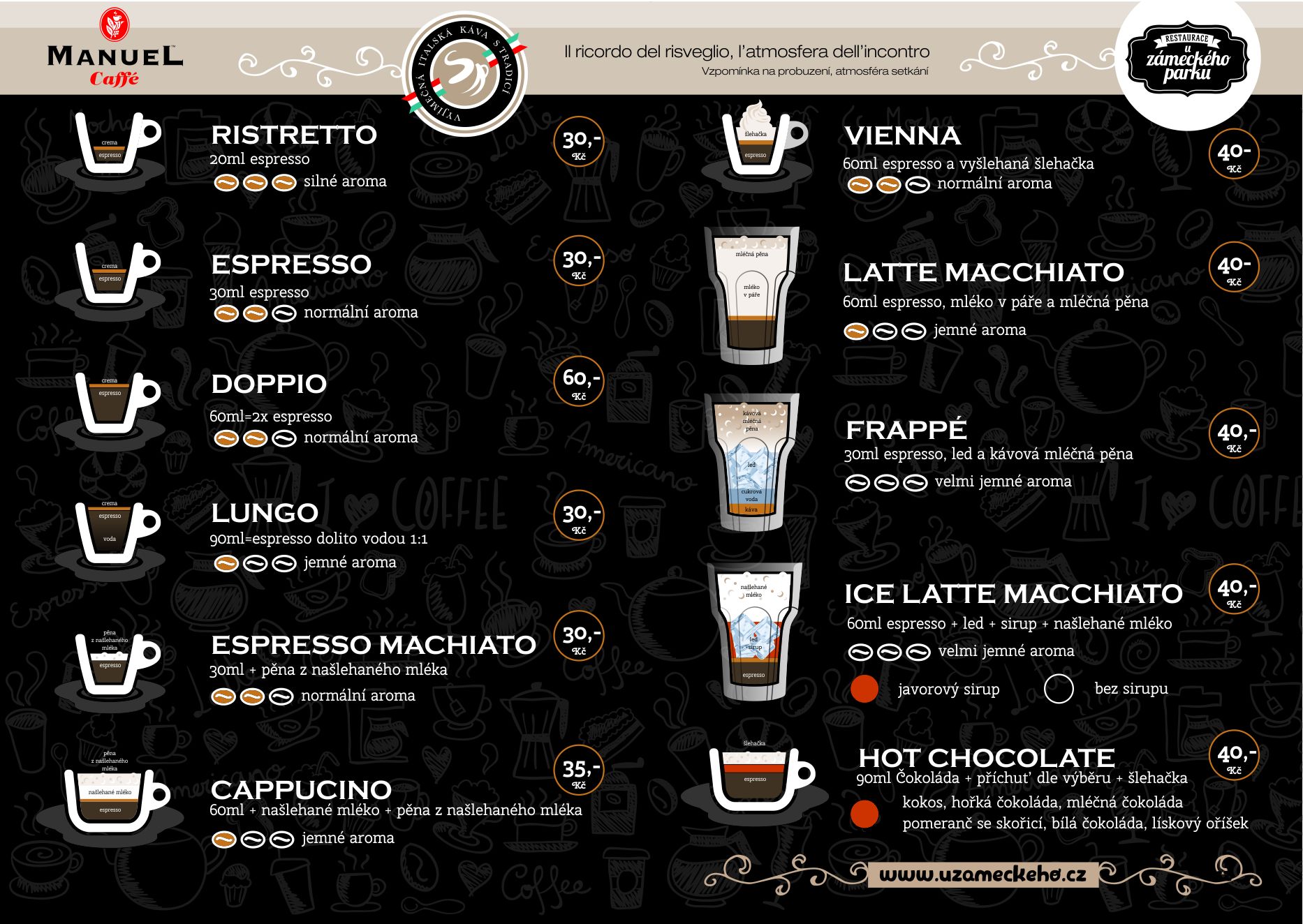 kávové menu od malbardesign